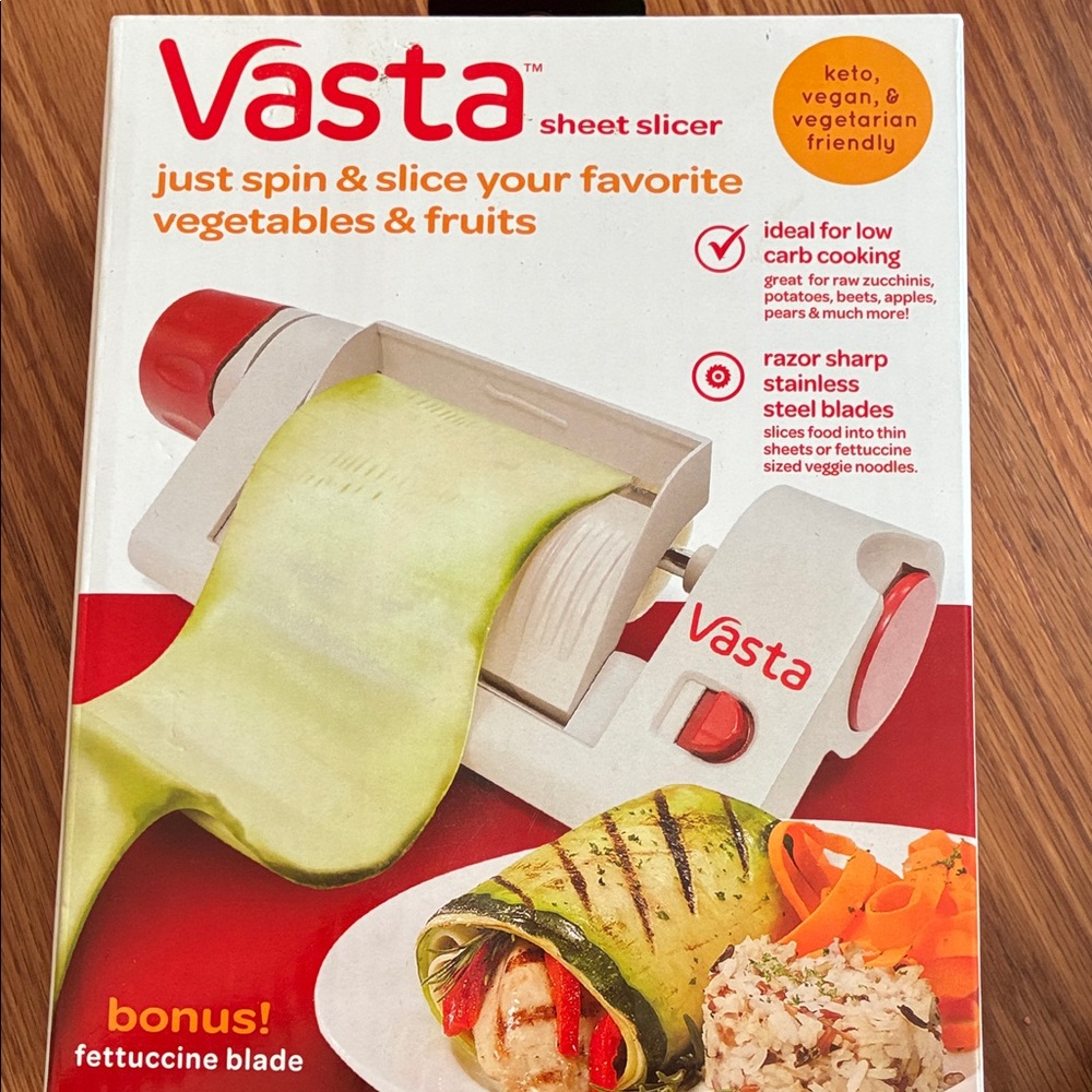 Red and White Sheet Slicer